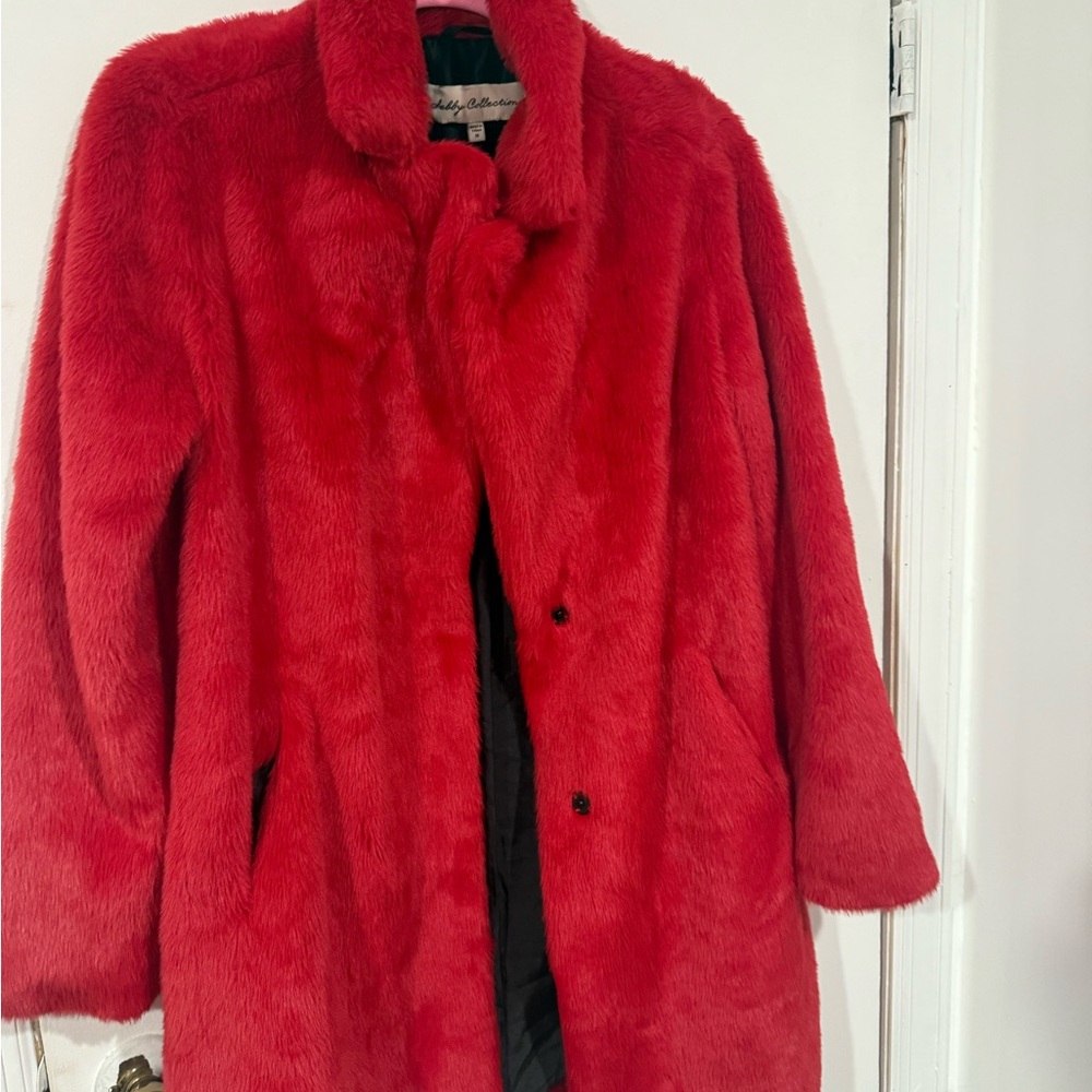 Red teddy jacket